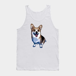 Cute Corgi Drawing Tank Top